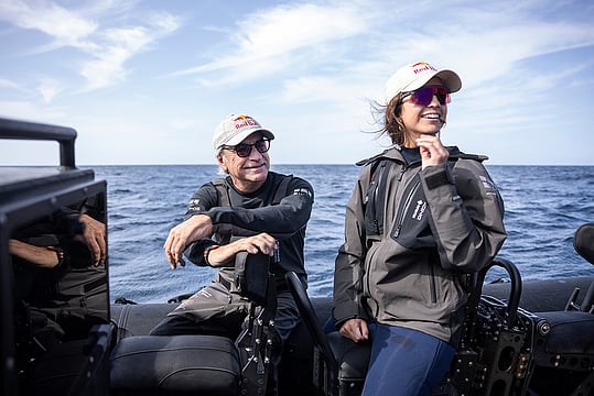 Dakar Rally Champs Carlos Sainz, Cristina Gutierrez Swap Racing Boots For Wetsuits - In Pics