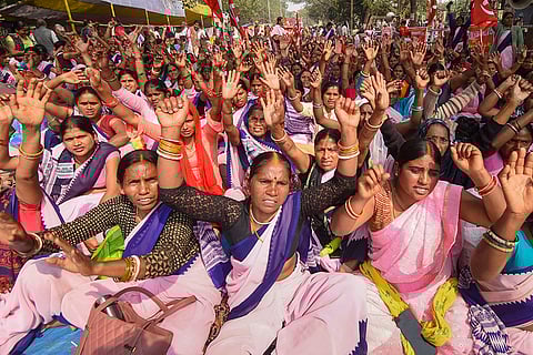 ASHA workers protest in Patna