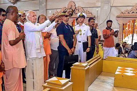 Kerala Guv at ISKCON Brahmotsavam