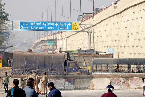 Farmers march: Security at Delhi borders