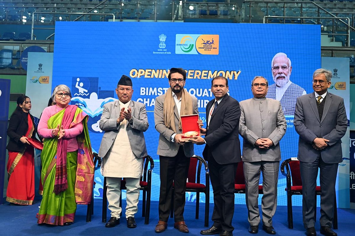 | Photo: SAI : BIMSTEC Aquatics Championships