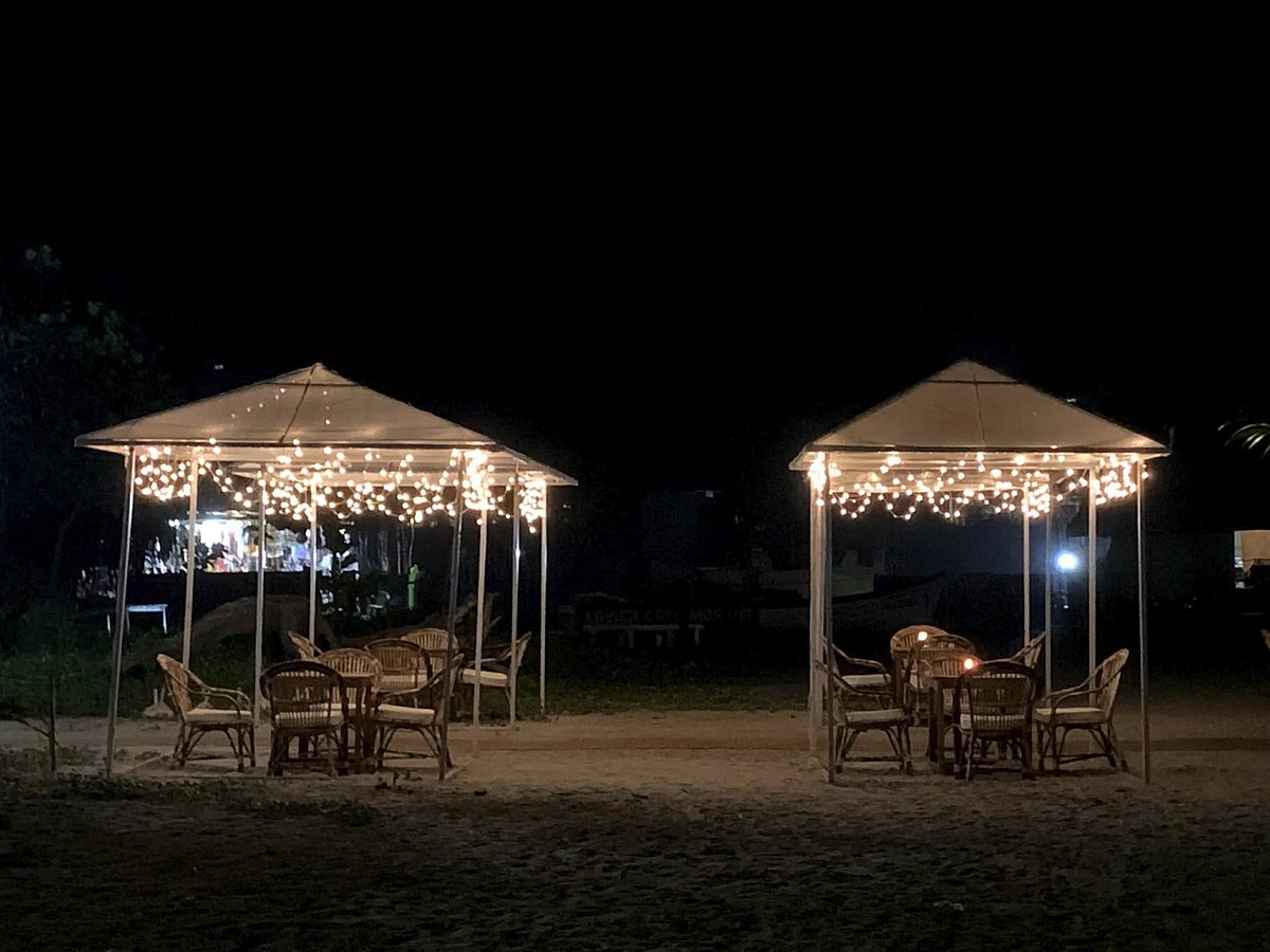 AP : Illuminated resort in Goa at night. 