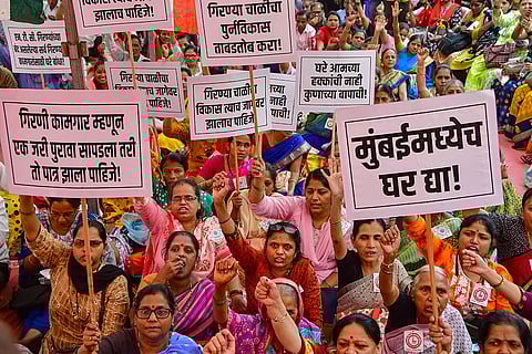 Rohit Pawar addresses Mill workers