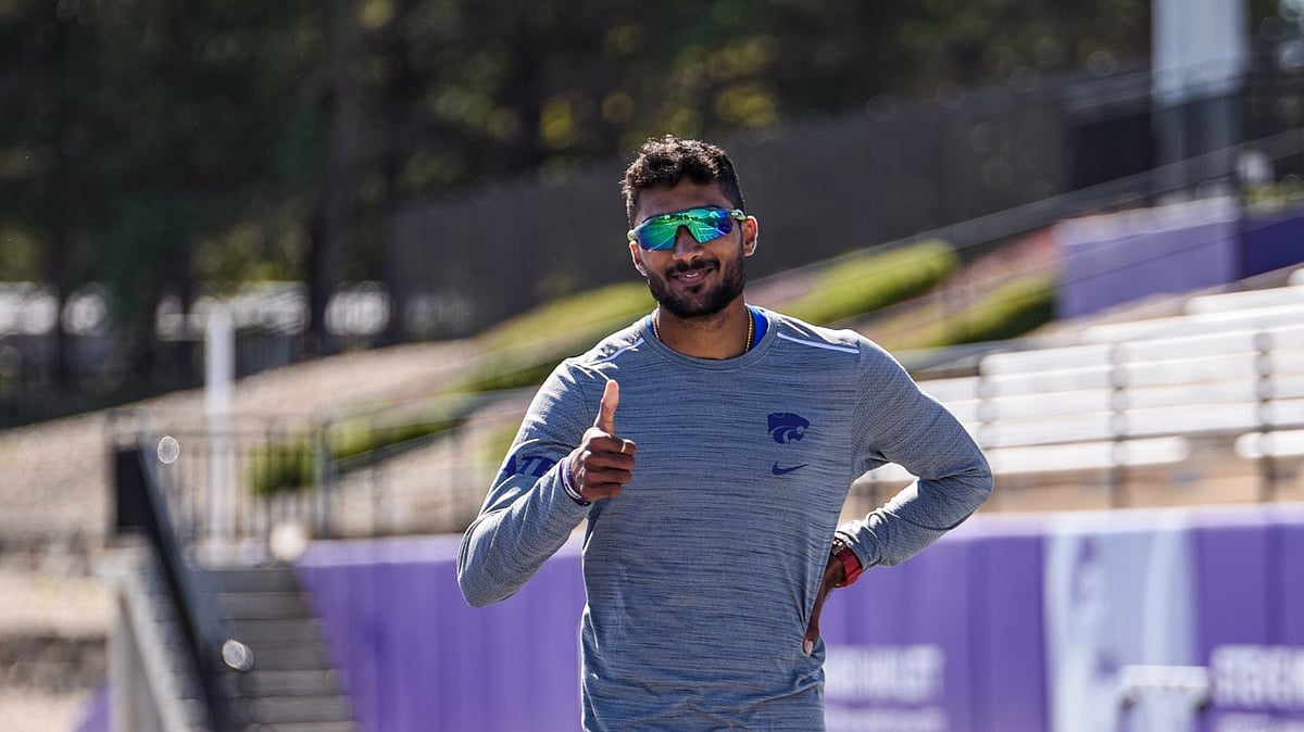 (X/@TejaswinShankar) : Indian athlete, Tejaswin Shankar. 

