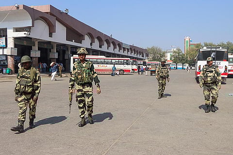 Security in Rohtak during Bharat Bandh