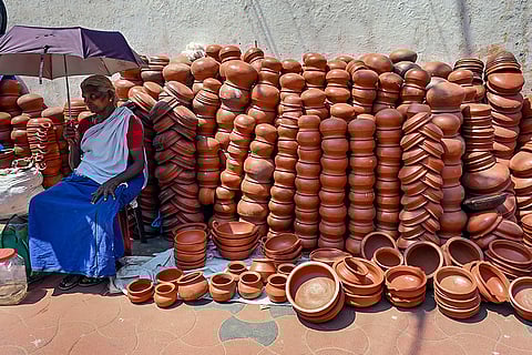 Attukal Pongala preparations