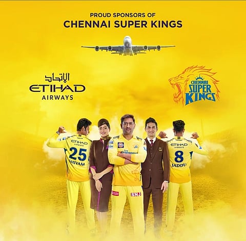 Etihad Airways will sponsor CSK for the upcoming season.