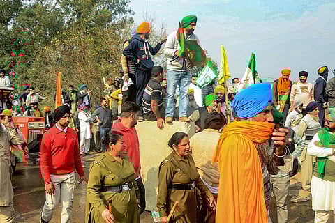 Farmers gather at Shambhu border