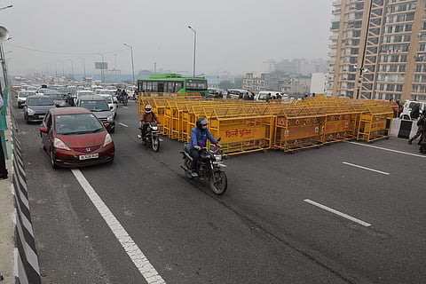 Farmers' march: Traffic at Ghazipur border