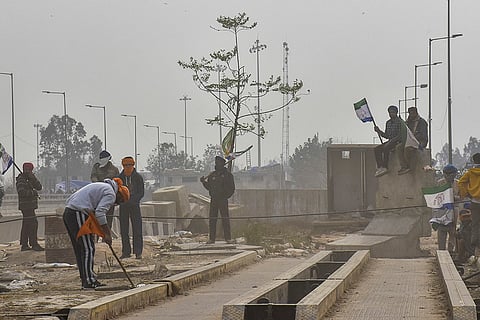 Farmers at Shambhu border