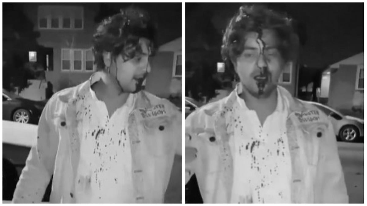 X/@amjedmbt : A bloodied Syed Mazahir Ali was seen narrating the incident in a video 