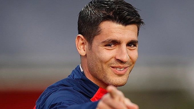 (Photo: X|@atletienglish) : Alvaro Morata returns after injury to play for Atletico Madrid against Inter Milan at the UEFA Champions League 2023-24. 