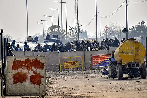 Farmers at Shambhu border