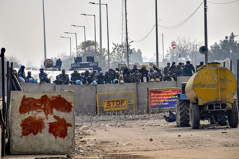 Farmers at Shambhu border