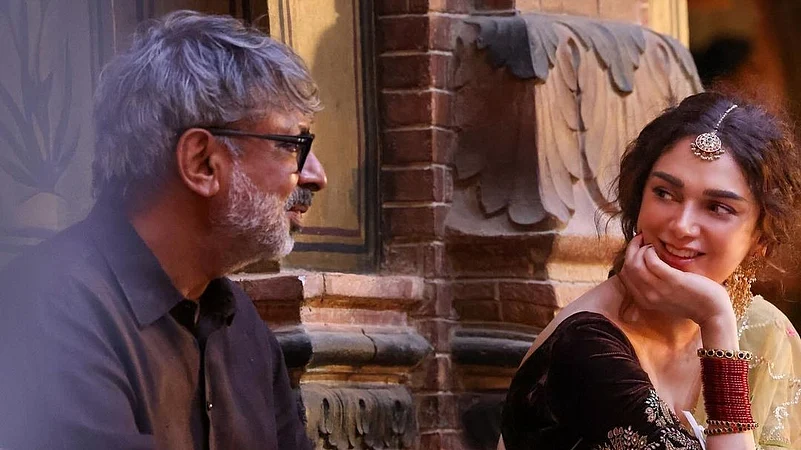 Aditi Rao Hydari with Sanjay Leela Bhansali