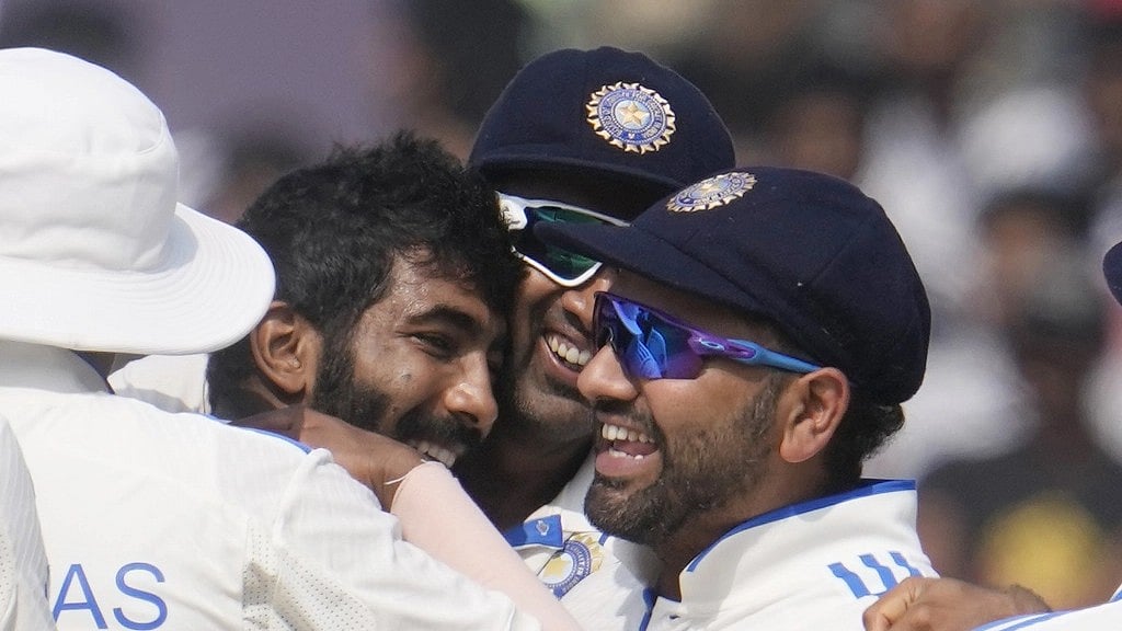 am a big fan of his and this is a Himalayan feat"

India's Jasprit Bumrah (c) celebrates the wicket of England's wicketkeeper Ben Foakes on Day 4 of the 2nd Test in Visakhapatnam, India on February 5, 2024. - AP