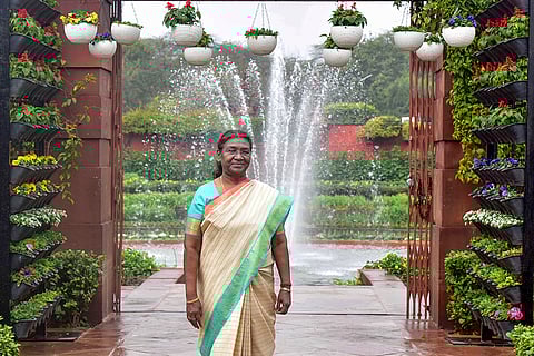 President Murmu at Amrit Udyan in Delhi