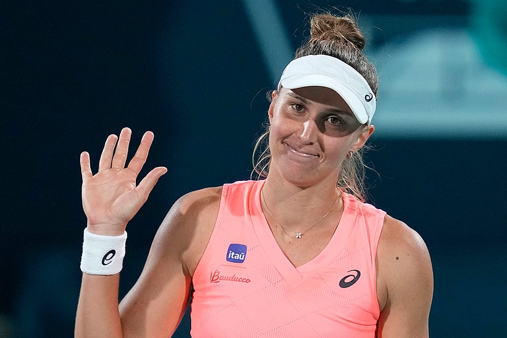| Photo: AP/Kamran Jebreili : Abu Dhabi Mubadala Tennis: Beatriz Haddad Maia vs Ons Jabeur