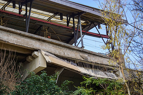 Slab collapse at Gokalpuri Metro Station