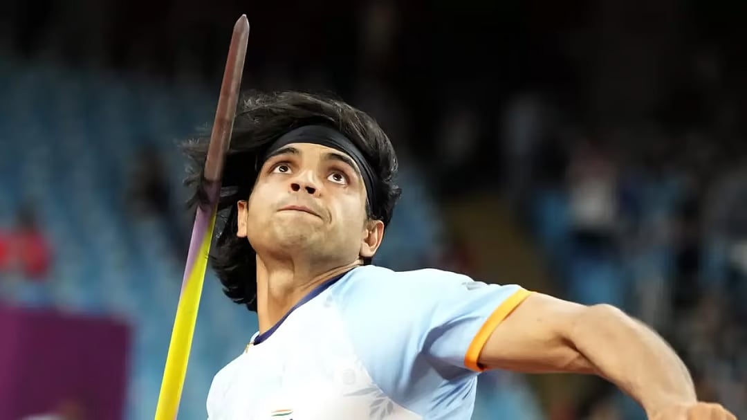 India's ace javelin thrower Neeraj Chopra in action at the Hangzhou Asian Games 2023. - File