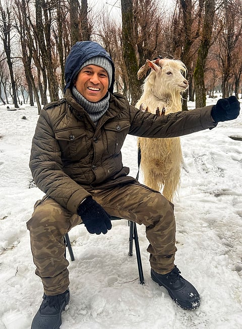 Sachin Tendulkar in Jammu and Kashmir