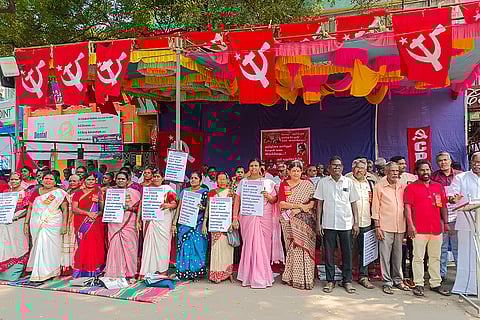 Protest in Puducherry