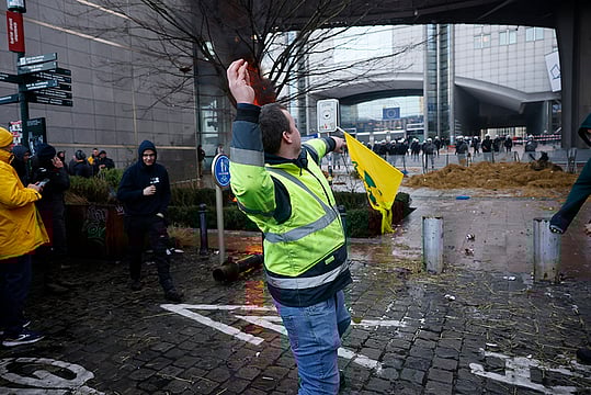 In Photos: Europe Farmers Protest