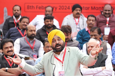 LDF protest at Jantar Mantar in Delhi
