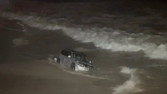 Woman Leads Police On High-Speed Chase, Crashes Vehicle Into Pacific Ocean