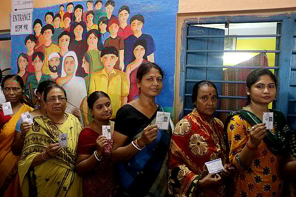 Getty Images : People are queuing at a polling station to cast their votes in West Bengal's 'Panchayat' (representative image)