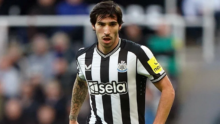 Sandro Tonali joined Newcastle from AC Milan in 2023. - (Owen Humphreys/PA)