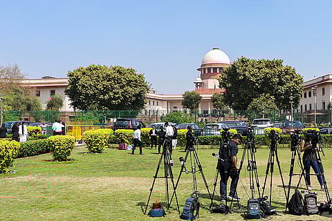 Media outside Supreme Court of India
