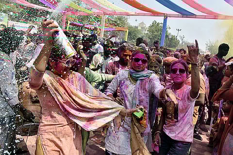 Holi celebrations in Lucknow