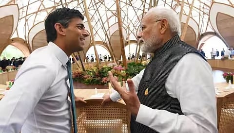 PM Modi Speaks To Rishi Sunak, Discusses Early Conclusion Of India-UK FTA
