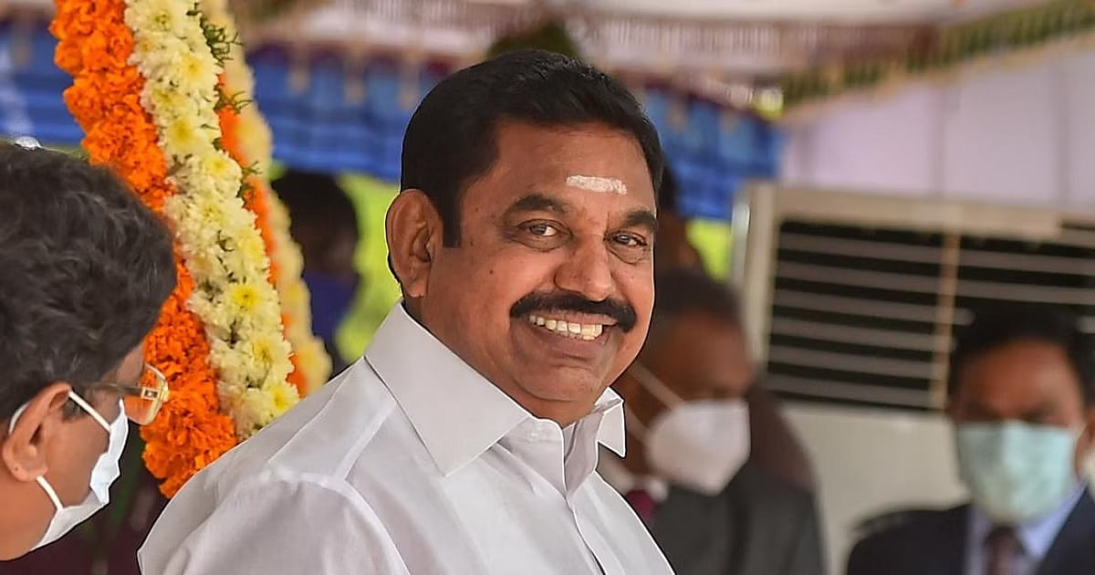 PTI : AIADMK general Secretary Edappadi K Palaniswami |