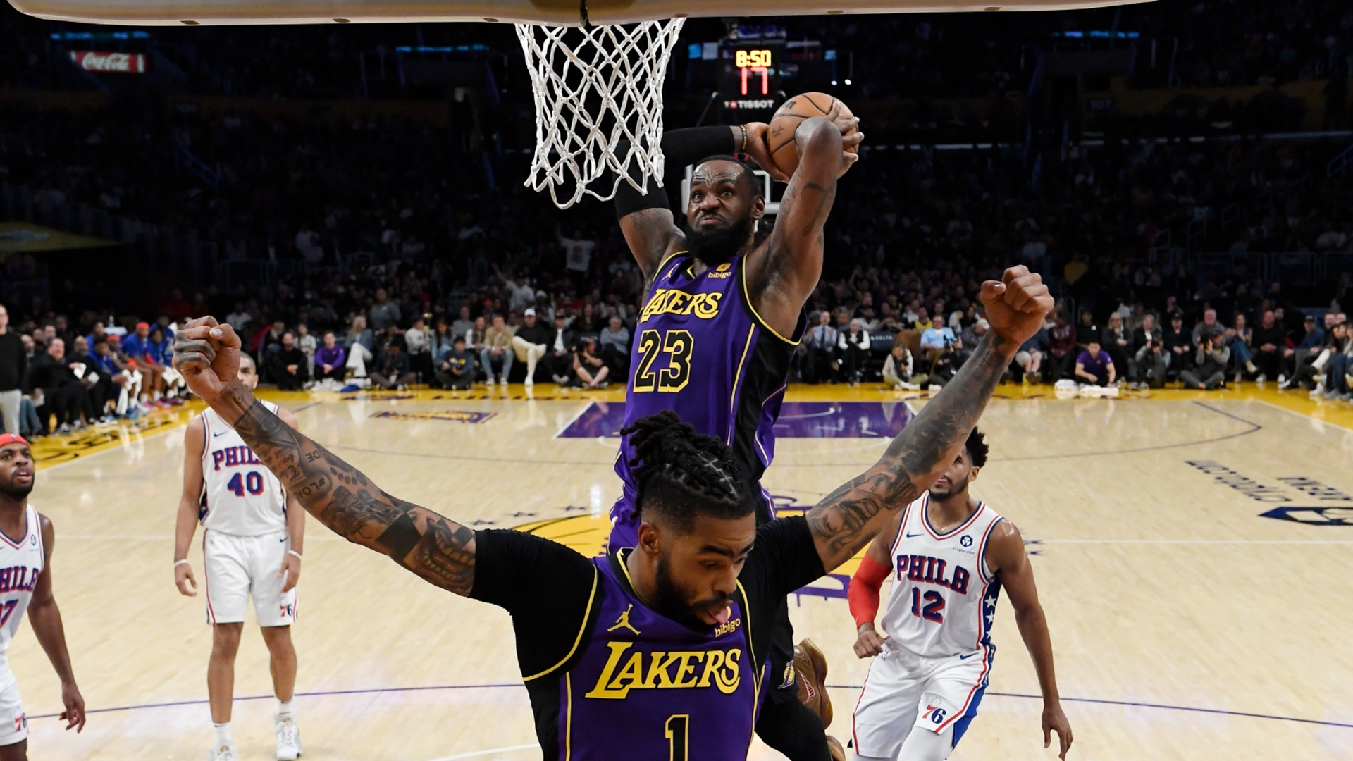 NBA: D'Angelo Russell Sets Record As Lakers End 7-Game Losing Streak Against Sixers