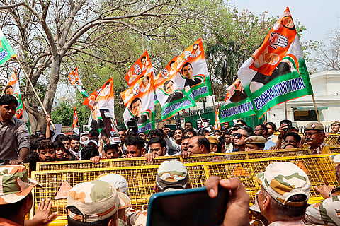 Congress protest in Delhi