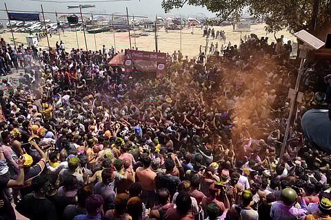 Holi celebrations in Varanasi