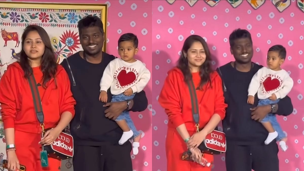 Instagram : Atlee with wife Priya and son Meer