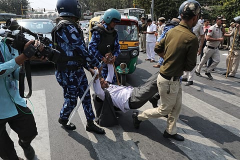 AAP Protest over Kejriwal's arrest