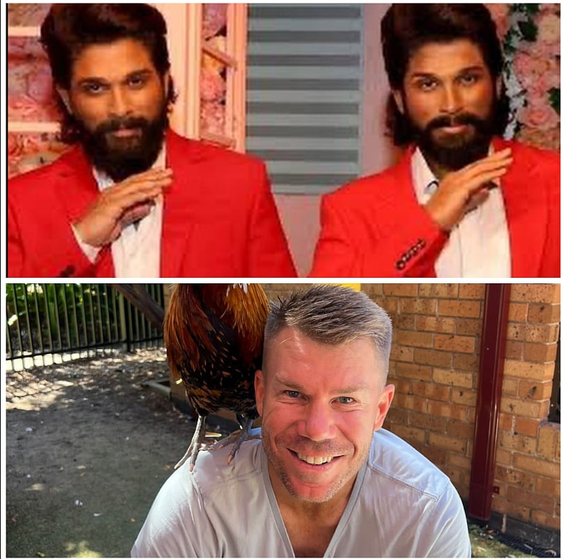 Instagram : Allu Arjun,David Warner