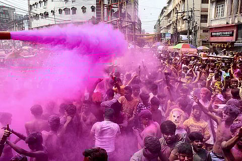 Holi celebrations in Guwahati