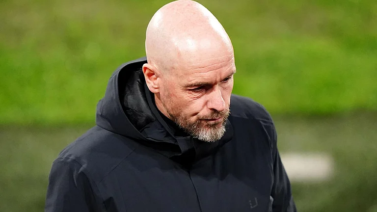 Erik ten Hag saw his side fail to hang on to their late lead. - (Zac Goodwin/PA)