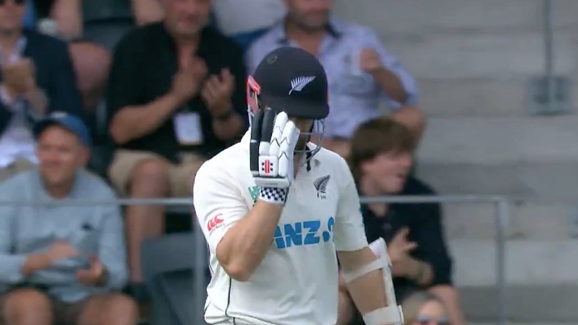 (Photo: X|BLACKCAPS) : Kane Williamson, in action on the first day of the 2nd Test of New Zealand Vs Australia, at the Hagley Oval Stadium in Christchurch, New Zealand, March 8, Friday 2024. 