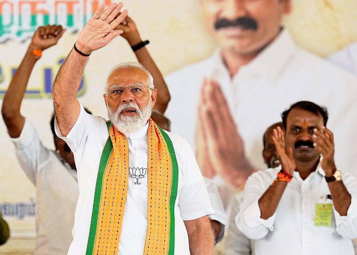 PTI : PM Modi in Kanyakumari, Tamil Nadu