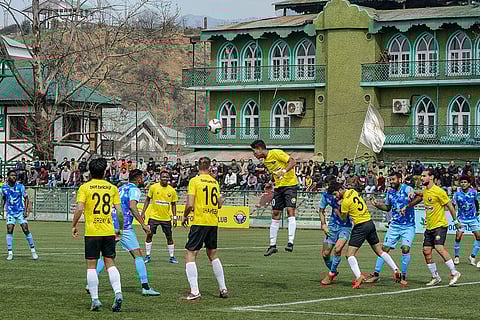 I-League 2023-24 football match in Srinagar