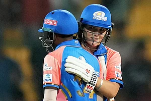 Photo: PTI/Shailendra Bhojak : WPL 2024: Royal Challengers Bangalore vs Mumbai Indians