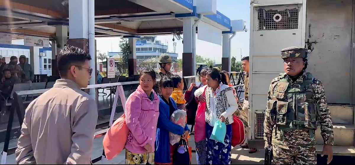 Biren Singh/X : First batch of Myanmar nationals deported