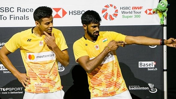 (Photo: BWF) : Indian men's double shuttler, Satwiksairaj Rankireddy and Chirag Shetty ahead of the French Open 2024 BWF 750 tournament. 