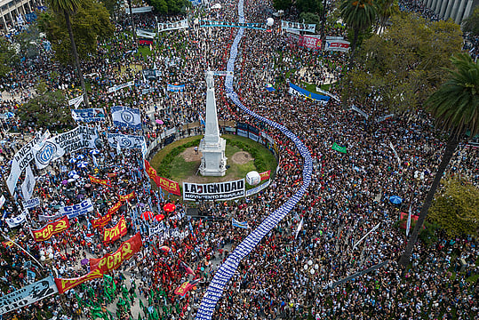 Thousands Gather For Massive March Over Argentina Coup Anniversary | Pics